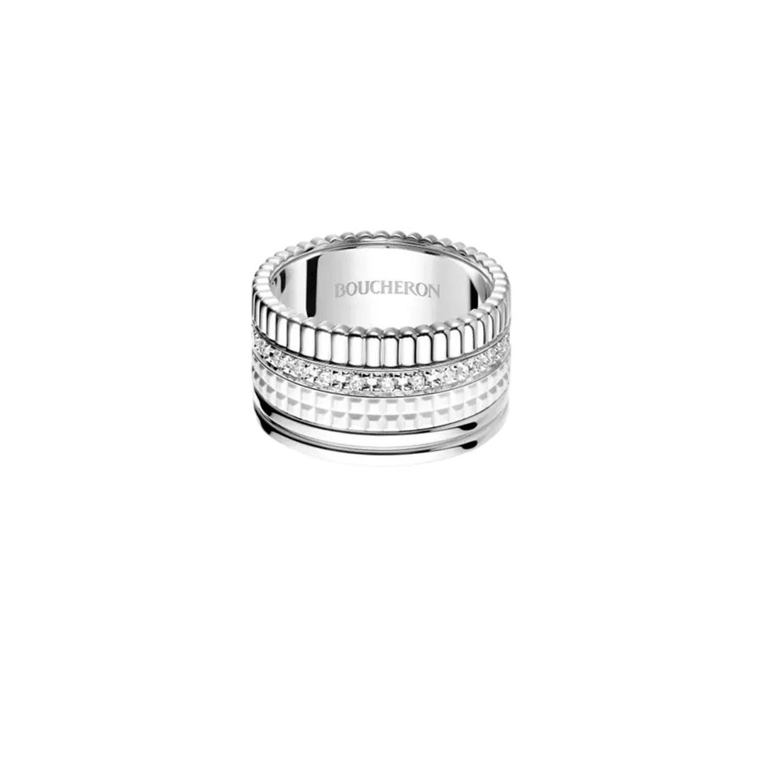 Anello Quatre Double White Edition