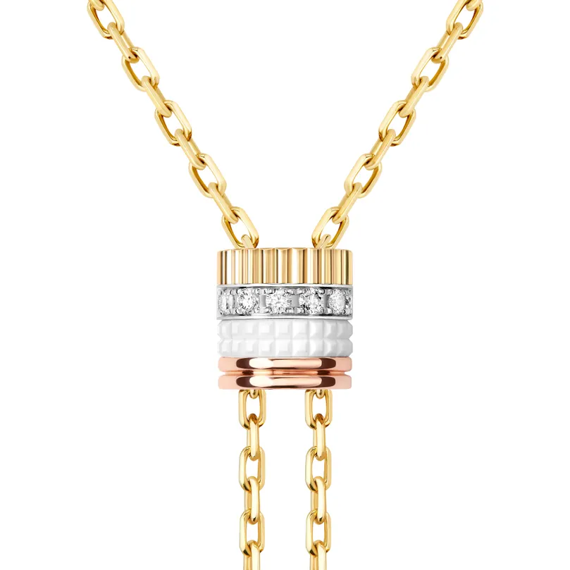 Collana con cravatta Quatre White Edition - Image 4